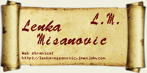 Lenka Mišanović vizit kartica